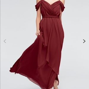 Maroon Bridesmaids Dress